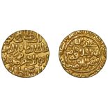 Sultans of Dehli, 'Ala al-din Muhammad, gold Tanka, Hadrat Dehli 714h, 10.97g/6h (GG D221; I...