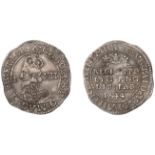 Charles I (1625-1649), Bristol mint, Shilling, 1644, mm. br monogram on rev. only, plume in...
