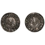 Ã†thelred II (978-1016), Penny, First Hand type, Thetford, Eadgar, eadgar m-o deotford, Î» and...