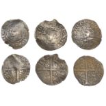 David II (1329-1371), Second coinage, Sterling, class B, d in fourth quarter of rev., 0.89g/...