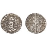 David II (1329-1371), Third coinage, Groat, Edinburgh, star on sceptre handle, ornamental as...