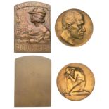 AUSTRIA, Death of Josef Kainz, 1910, a bronze medal by O. Hofner, 60mm (Hauser 7498; Svarsta...