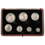 Victoria (1837-1901), Currency set, 1887, comprising Crown to Threepence (S 3921-2, 3924-6,...
