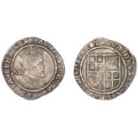 James I (1603-1625), Third coinage, Shilling, mm. thistle, sixth bust, 6.06g/6h (N 2124; S 2...
