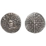 Robert II (1371-1390), Halfgroat, Perth, mm. cross pattÃ©e, tressure of six arcs, trefoils in...