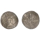 David II (1329-1371), Second coinage, Halfgroat, Edinburgh, class B, 1.94g/7h (SCBI 35, 393f...