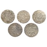 Sultans of Bengal, Ghiyath al-din Mahmud, Tankas (5), Fathabad 933h (GG B901); Husainabad 93...