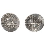 John Baliol (1292-1296), Second coinage, Halfpenny, two mullets of six points in second and...