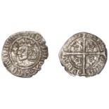 David II (1329-1371), Third coinage, Penny, Edinburgh, star on sceptre handle, ornamental as...