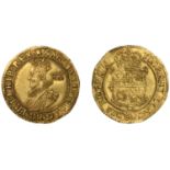 Charles I (1625-1649), Tower mint, Unite, Gp B, mm. castle, bust 2A, 9.12g/9h (SCBI Schneide...