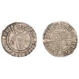 Ireland, Henry VIII, First Harp issue, Groat, mm. crown, hk (Katherine Howard), double salti...