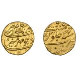 Mughal Empire, Aurangzeb, Mohur, Khujista Bunyad 1115h, yr 47, 10.92g/11h (KM 315.30; ICV 42...