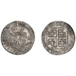 Mary (1542-1567), First period, Testoon, type IIIa, 1557, mm. cross potent on obv., crown on...