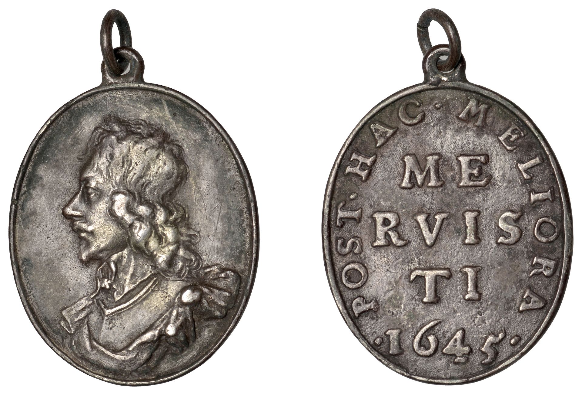 Sir Thomas Fairfax, 1645, a contemporary cast and chased silver military reward, unsigned [p...