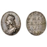 Sir Thomas Fairfax, 1645, a contemporary cast and chased silver military reward, unsigned, s...