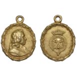 General George Monck, c. 1660, an electrotype copy of an oval cast and chased silver-gilt me...