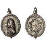 Edward Montagu, 2nd Earl of Manchester, 1643, a cast and chased silver military reward, unsi...