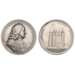 Release of Giles Strangways, 1648, a silver medal by J. Roettiers [struck c. 1670], cuirasse...