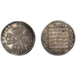 Birth of Prince Charles, 1630, a silver medal, unsigned (attributed to N. Briot), cruciform...