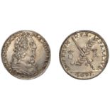 Peace or War, 1643, a struck silver medal by T. Rawlins, laureate draped bust of Charles I r...