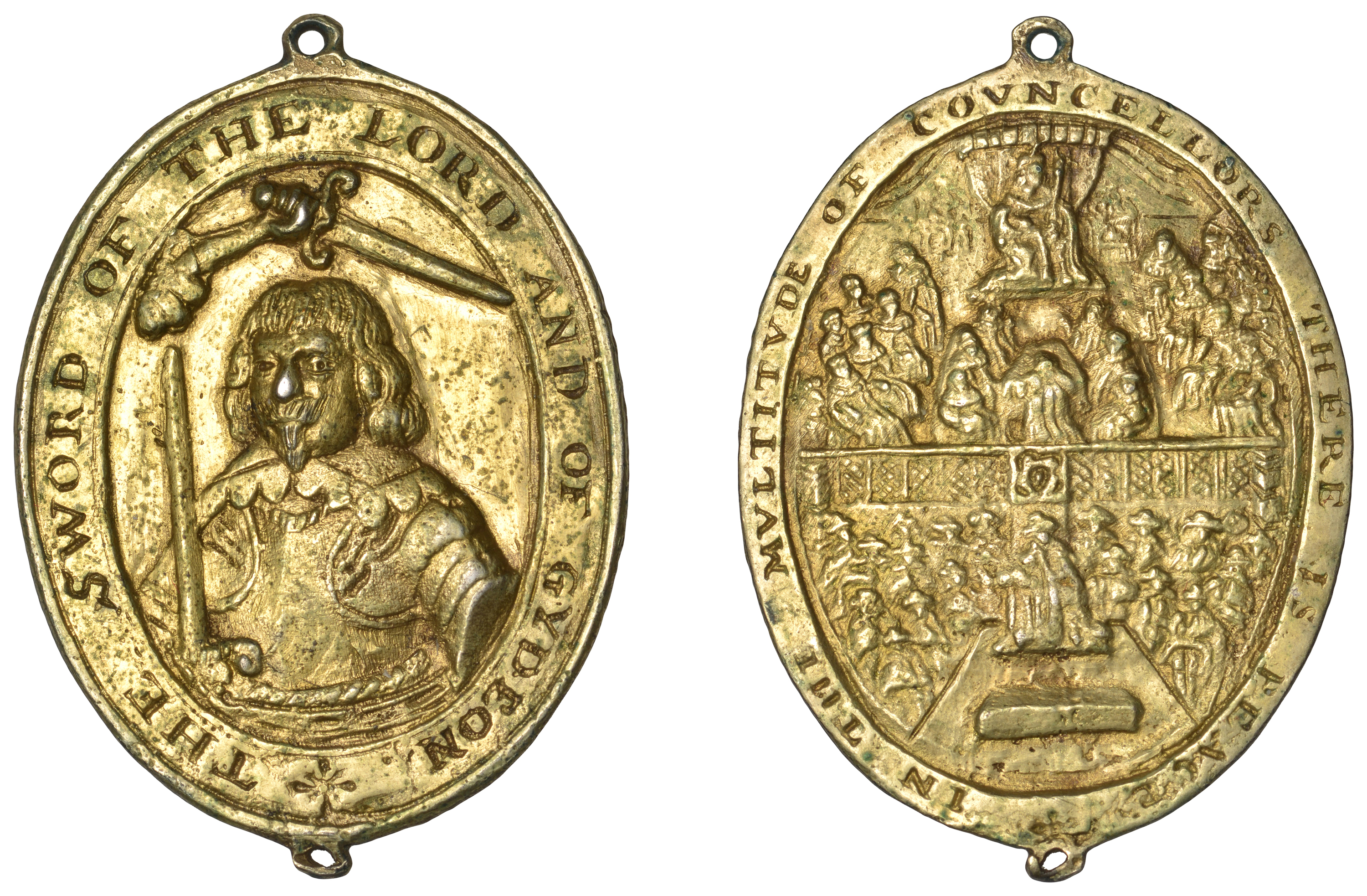 Robert Devereux, 3rd Earl of Essex, 1642, a cast and chased silver-gilt military reward, uns...