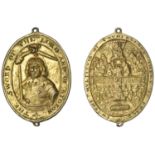 Robert Devereux, 3rd Earl of Essex, 1642, a cast and chased silver-gilt military reward, uns...