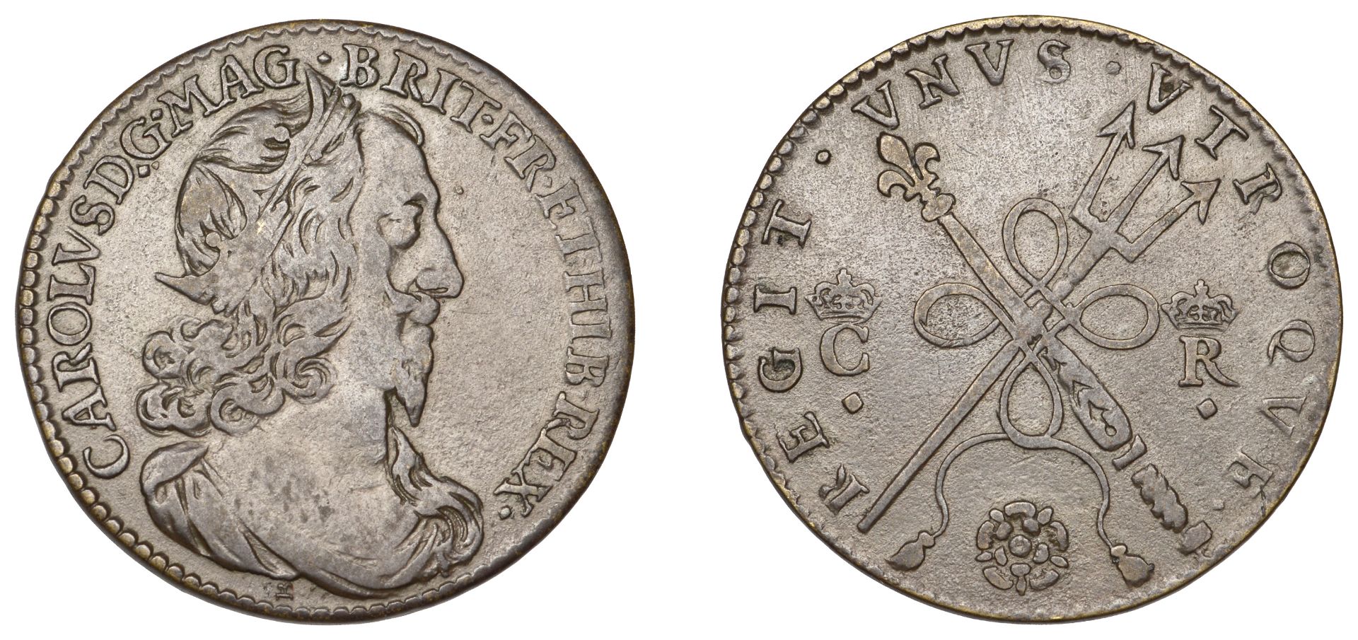 Demands of Charles I for an Increase in Naval and Military Forces, a copper medal by N. Brio...