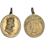 Charles II, Restoration, 1660 (?), a cast and chased silver-gilt Royalist badge, unsigned [b...