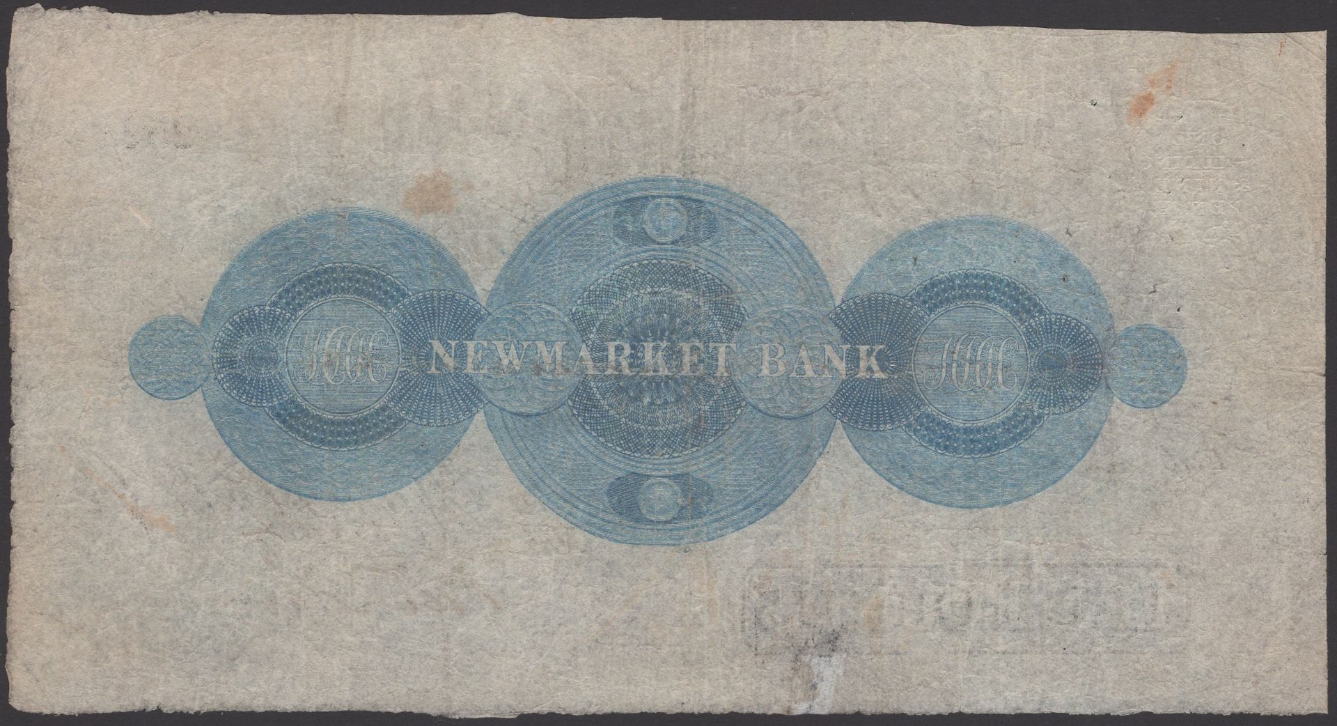 Newmarket Bank, for Hammond & Co., Â£10, 3 April 1870, serial number 2523, Hammond signature,... - Image 2 of 2