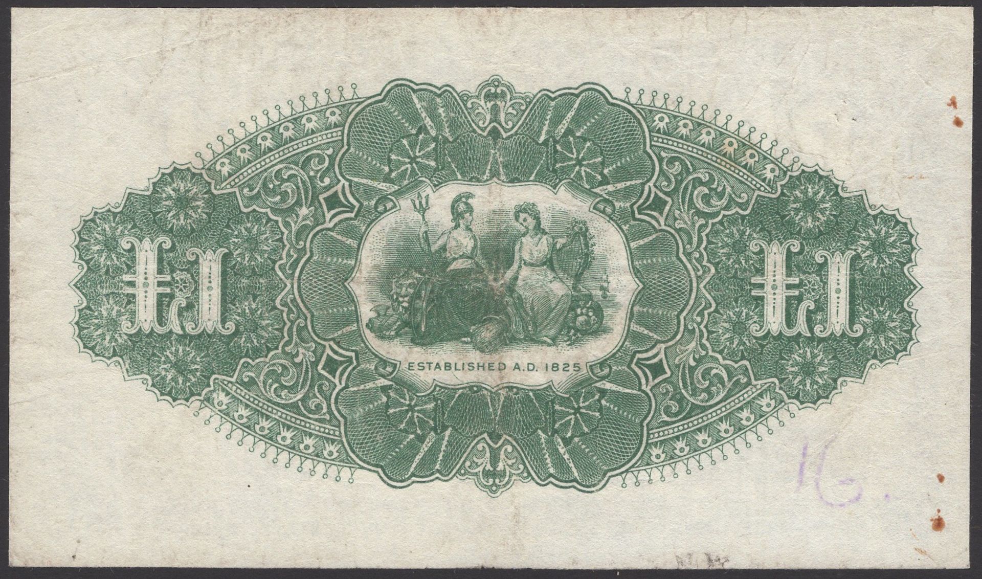 Provincial Bank of Ireland Ltd, Â£1, 2 November 1936, serial number N/C 166162, Forde signatu... - Image 2 of 2