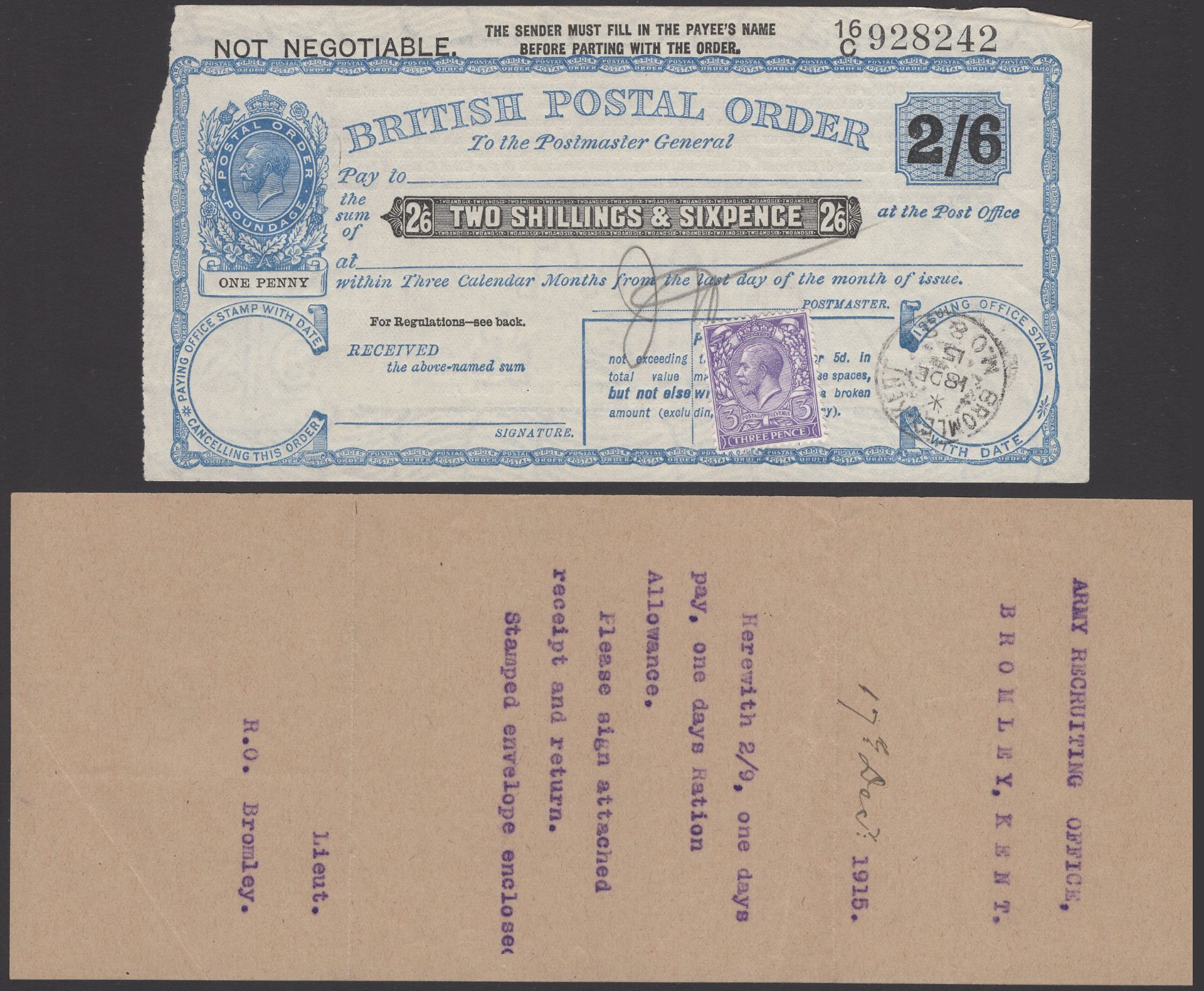 A Miscellaneous Lot comprising Bank of England annuities (2), 1834, 1835, a group of London... - Image 3 of 4
