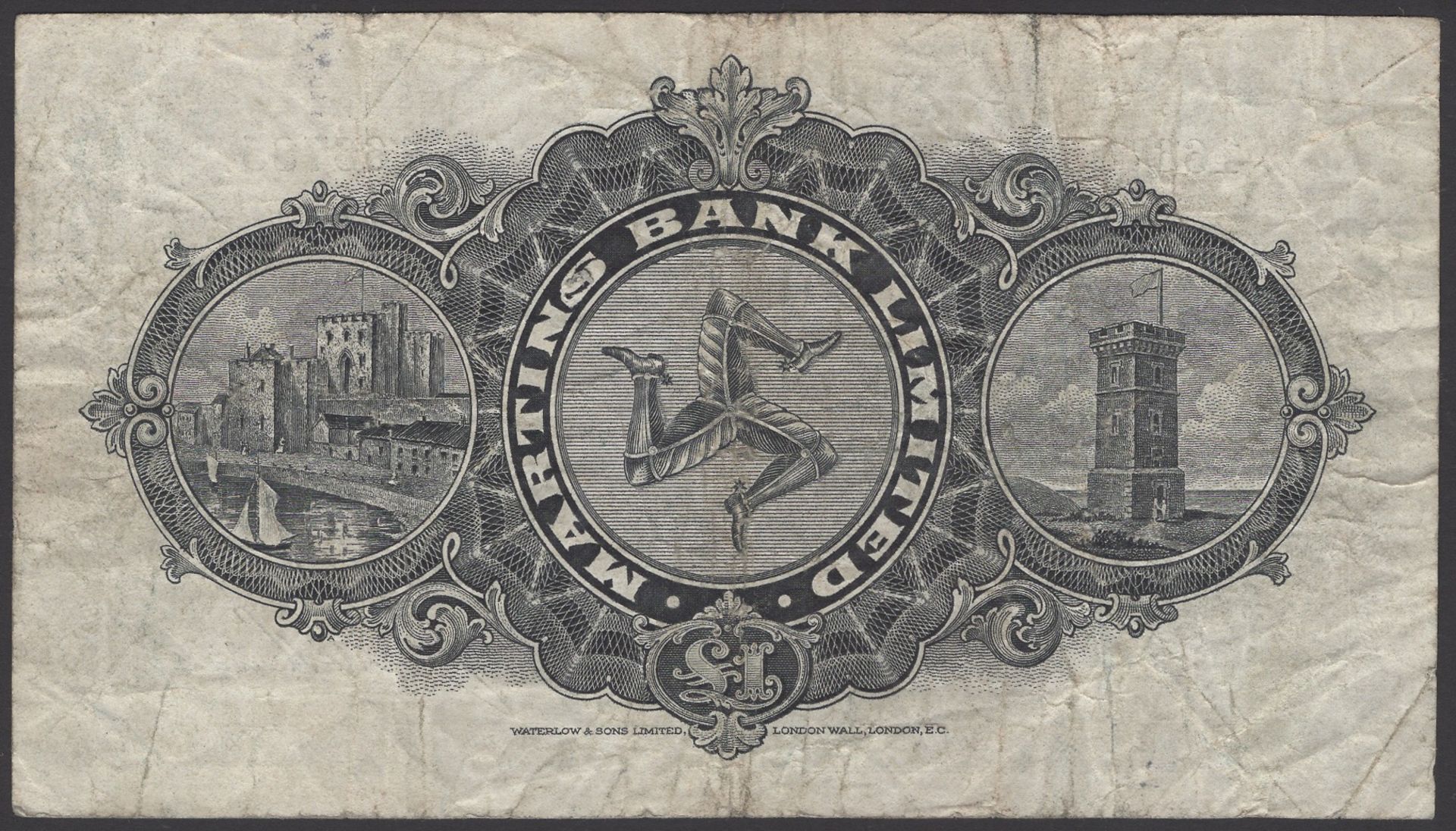 Martins Bank Limited, Â£1, 1 March 1946, serial number 166785, McKendrick signature, original... - Image 2 of 2