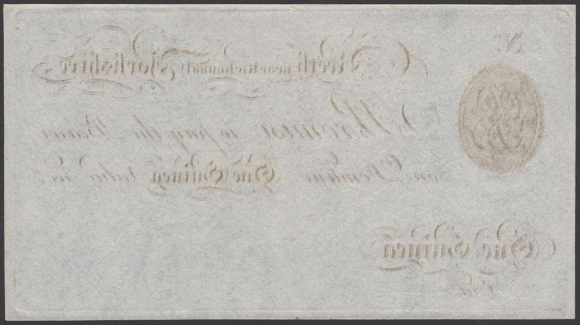 Reeth, Near Richmond Yorkshire, for Charles Lonsdale, unissued 1 Guinea, ND (18-), no signat... - Image 2 of 2