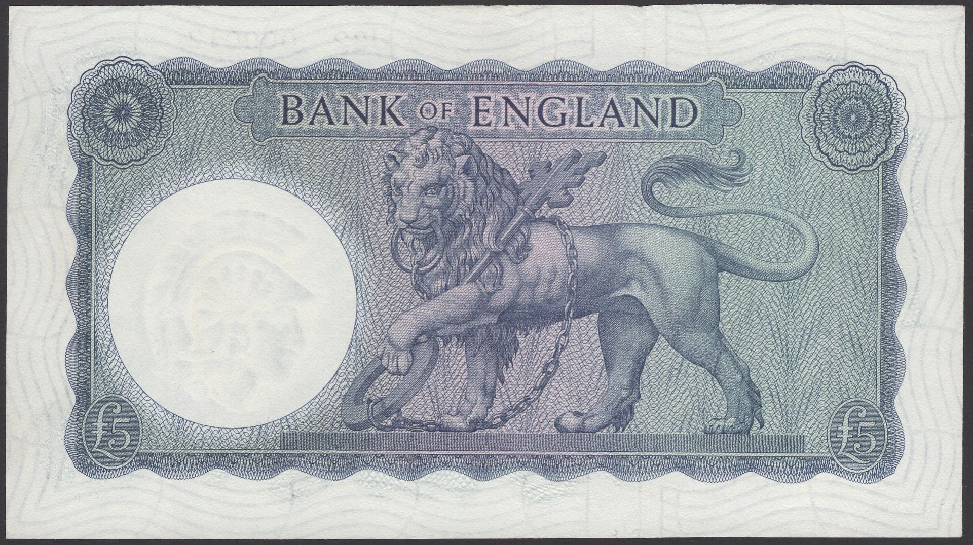 Bank of England, Leslie K. O'Brien, Â£5, 12 July 1961, serial number J/32 000012, uncirculate... - Image 2 of 2
