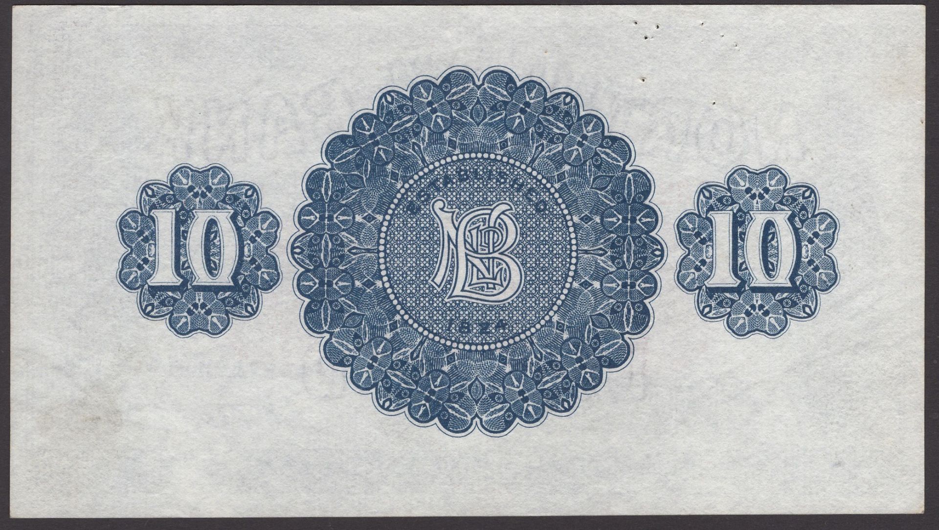 Northern Bank Limited, Â£10, 1 January 1943, serial number N-I/L 03274, Craig signature, pinh... - Bild 2 aus 2