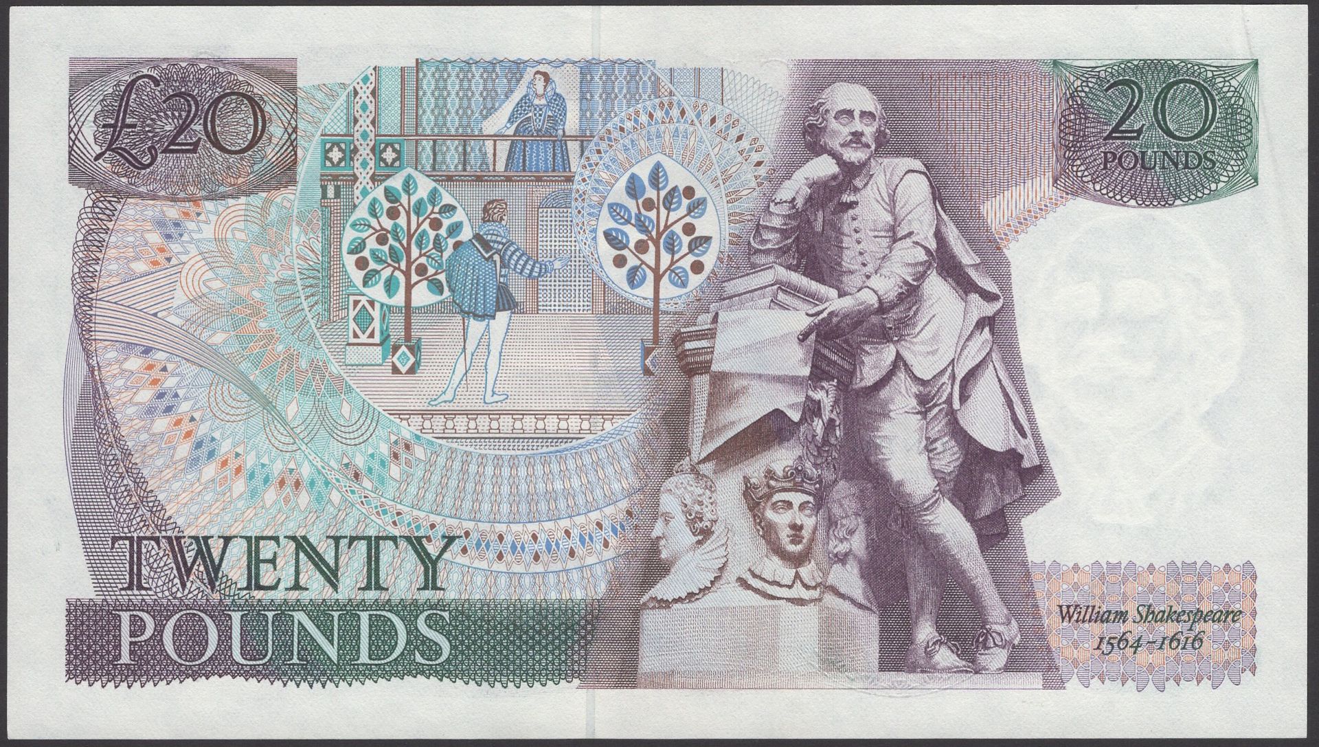 Bank of England, David H. F. Somerset, Â£20, 15 November 1984, serial number 01A 000353, crea... - Image 2 of 2