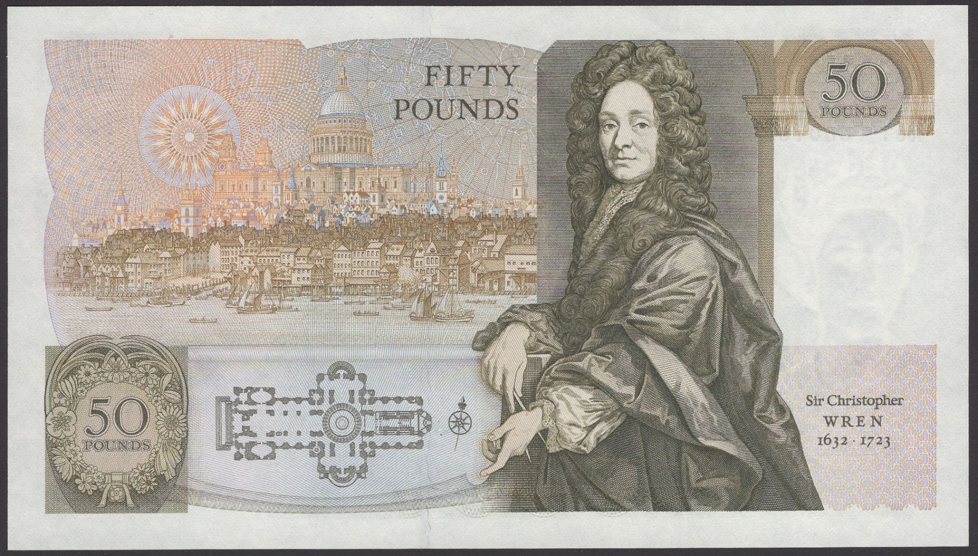 Bank of England, David H. F. Somerset, Â£50, 20 March 1981, serial number A01 000107, uncircu... - Image 2 of 2