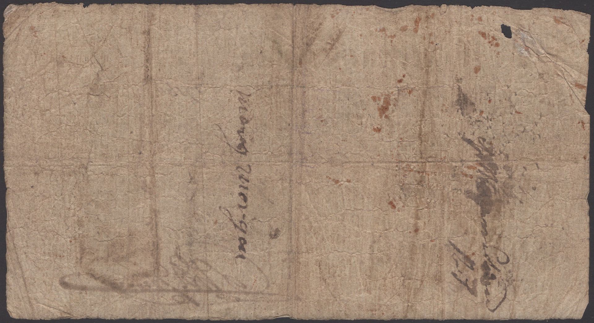 Milverton & Taunton Bank, for Thos Young & Son, Â£1, 7 April 1814, serial number 17160, Thoma... - Image 2 of 2