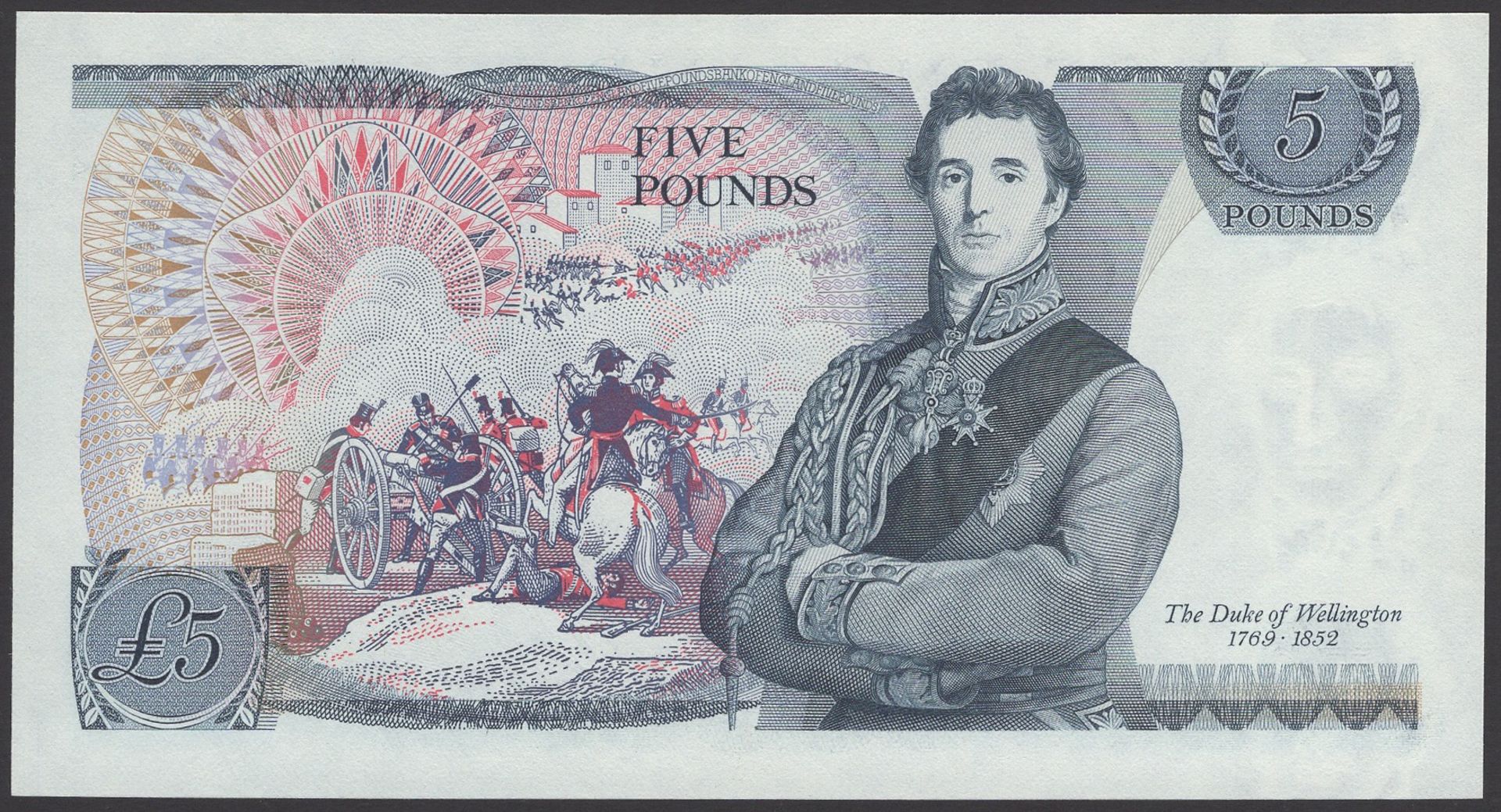 Bank of England, John B. Page, Â£5, 11 November 1971, serial number A01 000107, uncirculated... - Image 2 of 2