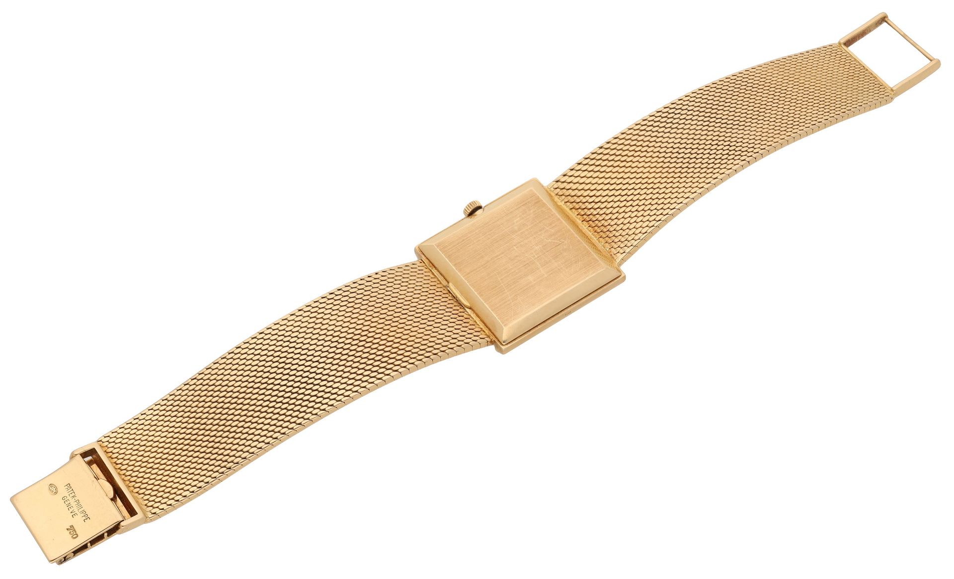 Patek Philippe. A gold square bracelet watch, Ref. 3570-1, circa 1970. Movement: cal. 175,... - Image 4 of 7