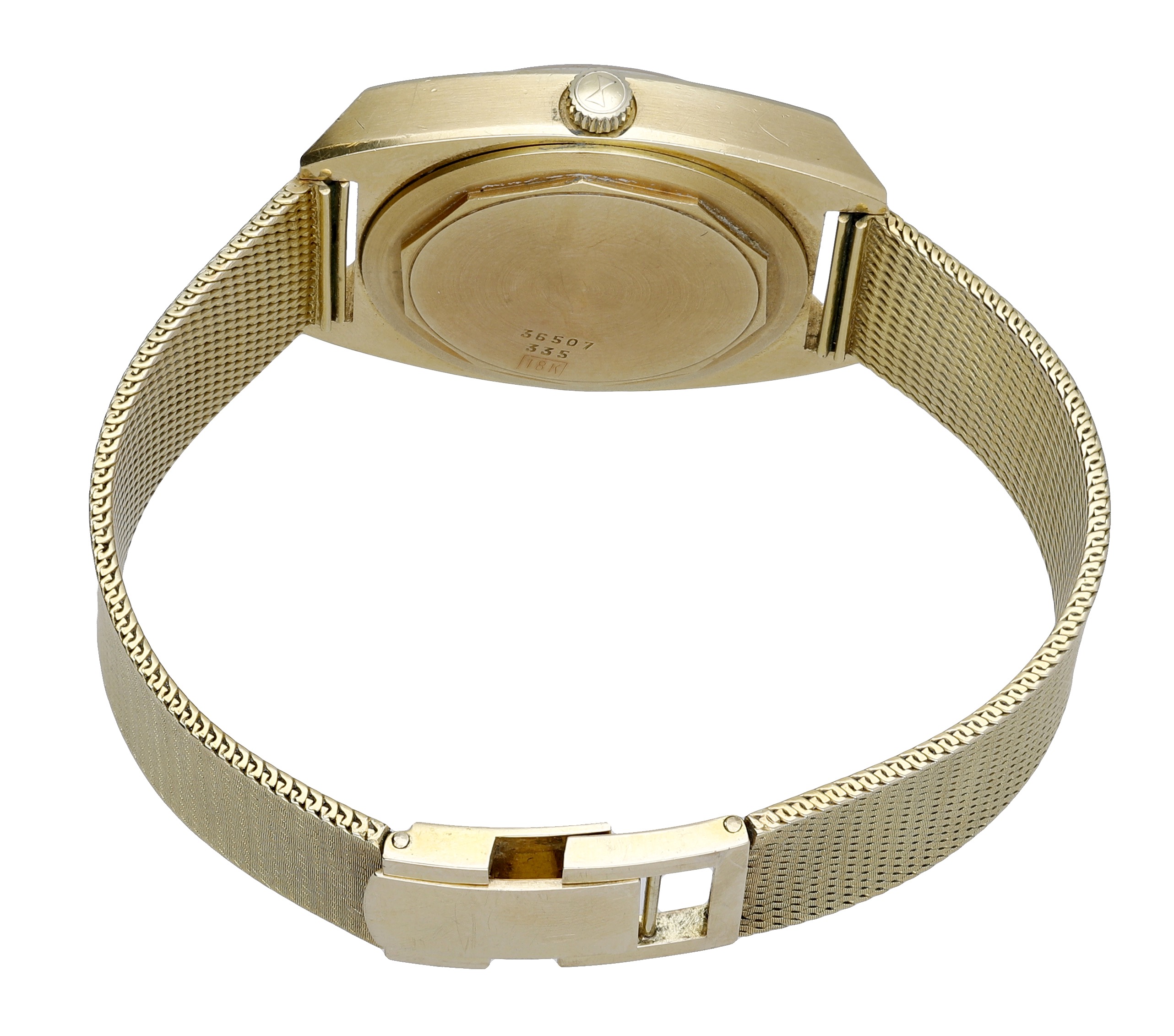 Favre-Leuba. A gold automatic tonneau-form wristwatch with date, Ref. 36507, Chronometer 360... - Image 2 of 4