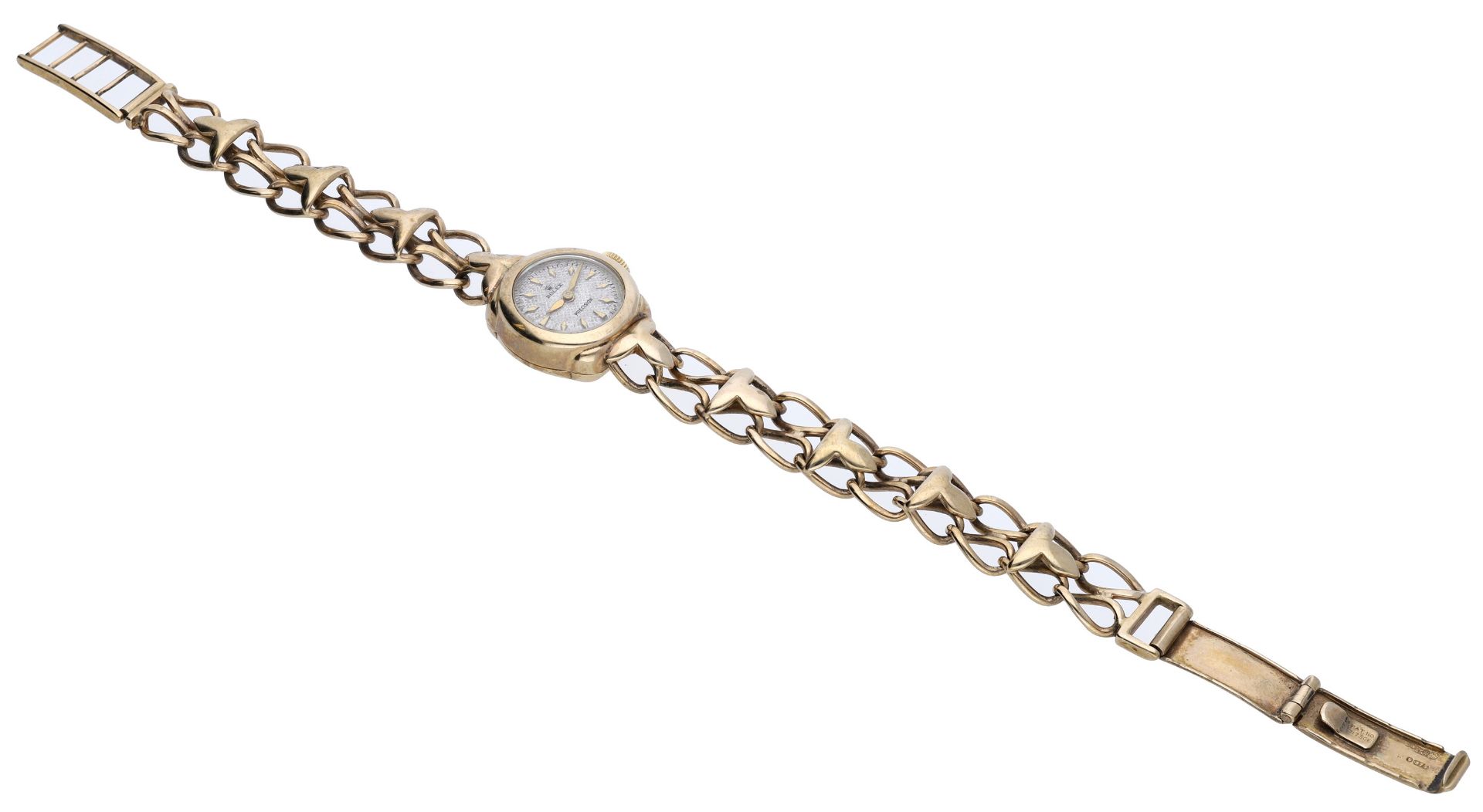 Rolex. A lady's gold bracelet watch, Precision, circa 1955. Movement: manual winding, 17 je... - Image 2 of 5