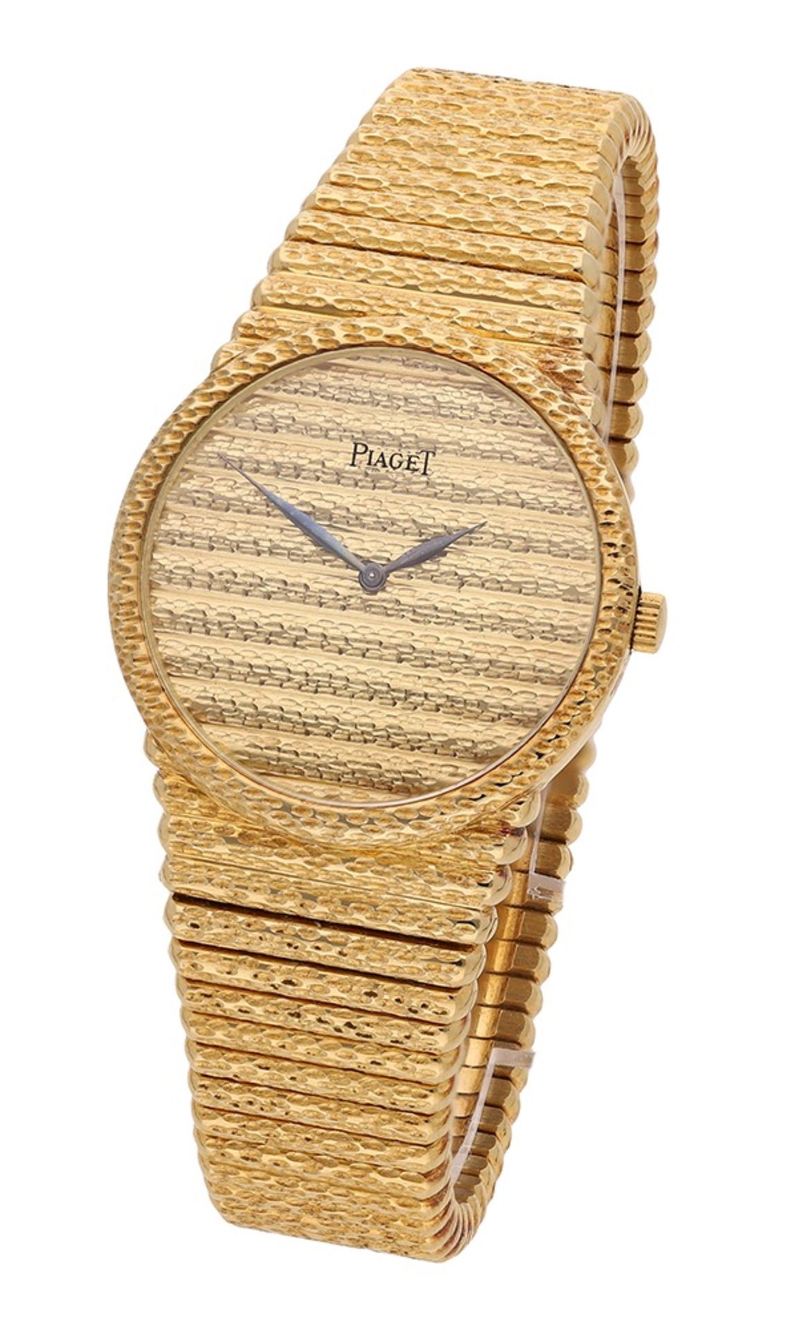 Piaget. A heavy gold bracelet watch, Ref. 9632C18, circa 1976. Movement: cal. 9P1, manual w...