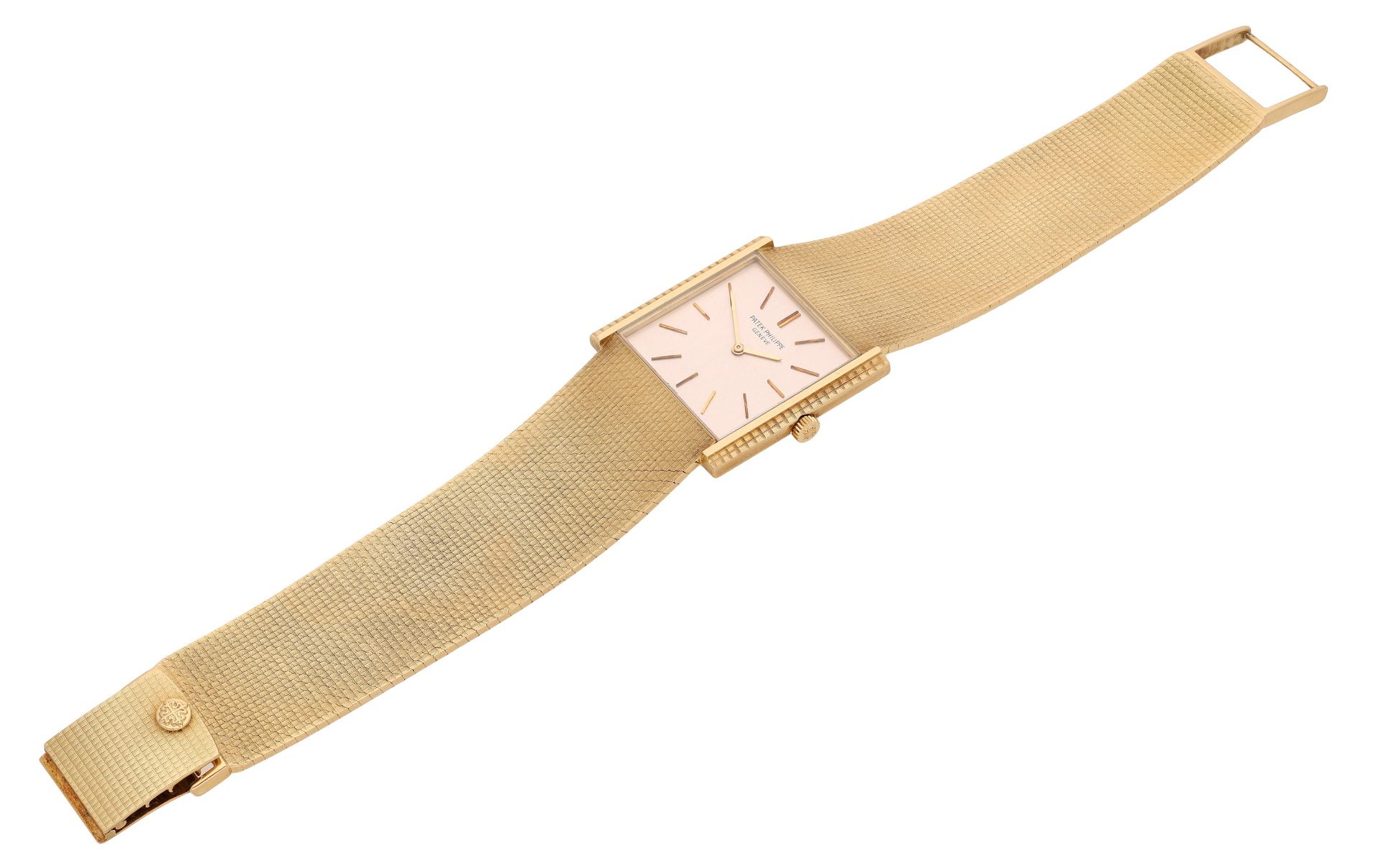 Patek Philippe. A gold square bracelet watch, Ref. 3570-1, circa 1970. Movement: cal. 175,... - Image 3 of 7