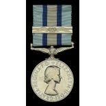 Royal Observer Corps Medal, E.II.R., 2nd issue, with Second Award Bar (Chief Observer J. F....