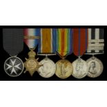 An Order of St. John group of six awarded to Senior Reserve Attendant J. E. Fitzgibbon, Roya...