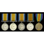 British War Medal 1914-20 (3) (Lieut. W. G. Jackson; G-24038 Pte. H. W. Sargent. E. Kent R.;...