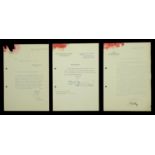 German Second World War Martin Bormann Birthday Congratulations Letters. 3 letters from 3 d...