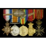 A rare Great War campaign service group of five awarded to Chief Petty Officer, later Sub Li...