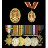 A scarce Knight Bachelor's Great War group of seven awarded to Commander Sir Geoffrey E. Duv...